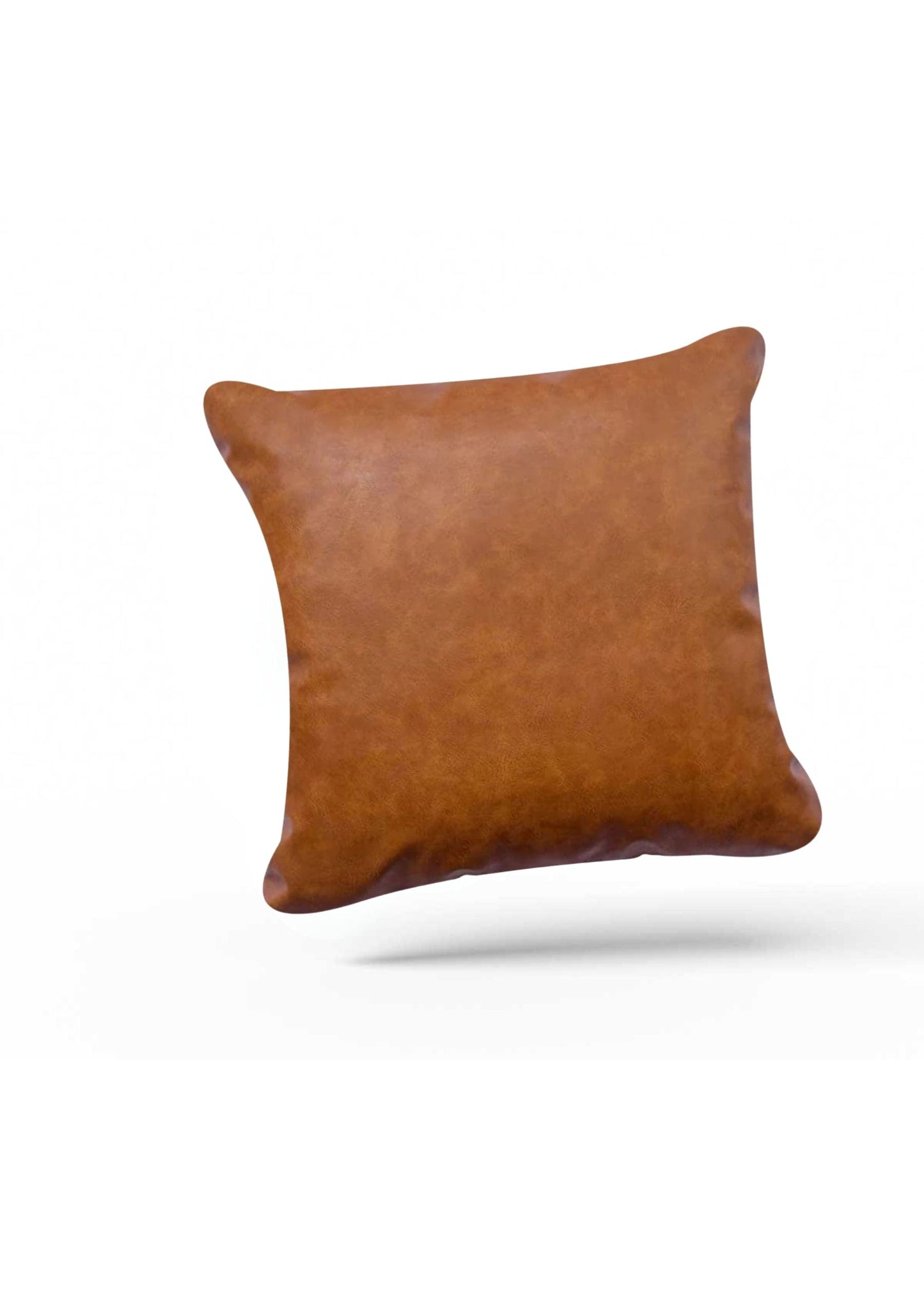 Brown Leather Luxe Cushion Cover
