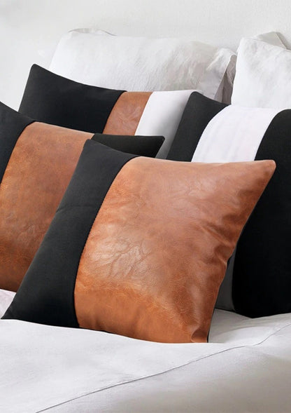 Leather Plush Cover Cushion